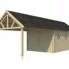 Gardenas Garage En Bois D’Épicéa Toit En Shingle Gloucester XL 28 M² -Abri et rangement boutique garage bois epicea toit shingle gloucester xl 28 m