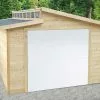 Solid Garage En Bois De Pin Brut Avec Porte Motorisée - Torino 20,9 M²