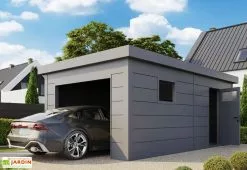 Telluria Garage En Métal Avec Porte Motorisée – 19,3 M²