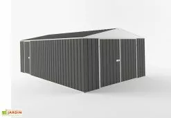 Easyshed Garage En Métal Galvanisé XXL Grande Longueur 20 M² -Abri et rangement boutique garage metal acier galvanise xxl