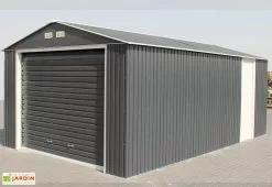 Garage En Métal Anthracite Duramax Grande Hauteur 3,5 X 5,7 X 2,6 M