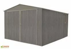 Chalêt-Jardin Garage En Métal Look Bois Vieilli 17,47 M² 1 Voiture -Abri et rangement boutique garage metal look bois vieilli 480x380cm 4