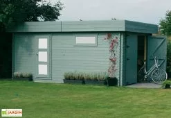 Solid Garage Bois Moderne 40 Mm (358x538cm)