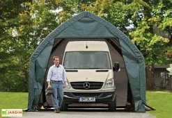 Shelter Logic Garage Souple Et Mobile En Acier Et Polyéthylène 24 M² - 6 X 4 M 8 Shelter Logic Garage Souple Et Mobile En Acier Et Polyéthylène 24 M² - 6 X 4 M -Abri et rangement boutique garage shelter logic souple acier vert 2