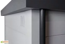 Telluria Abri De Jardin En Métal Avec Parois Vitrées Eleganto Plus – 19,3 M² 12 Telluria Abri De Jardin En Métal Avec Parois Vitrées Eleganto Plus – 19,3 M² -Abri et rangement boutique gouttiere abri jardin metal eleganto plus