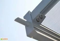 TRIGANO Carport Double En Aluminium Et Polycarbonate Mistral 30 M² -Abri et rangement boutique gouttiere carport aluminium polycarbonate mistral 30m