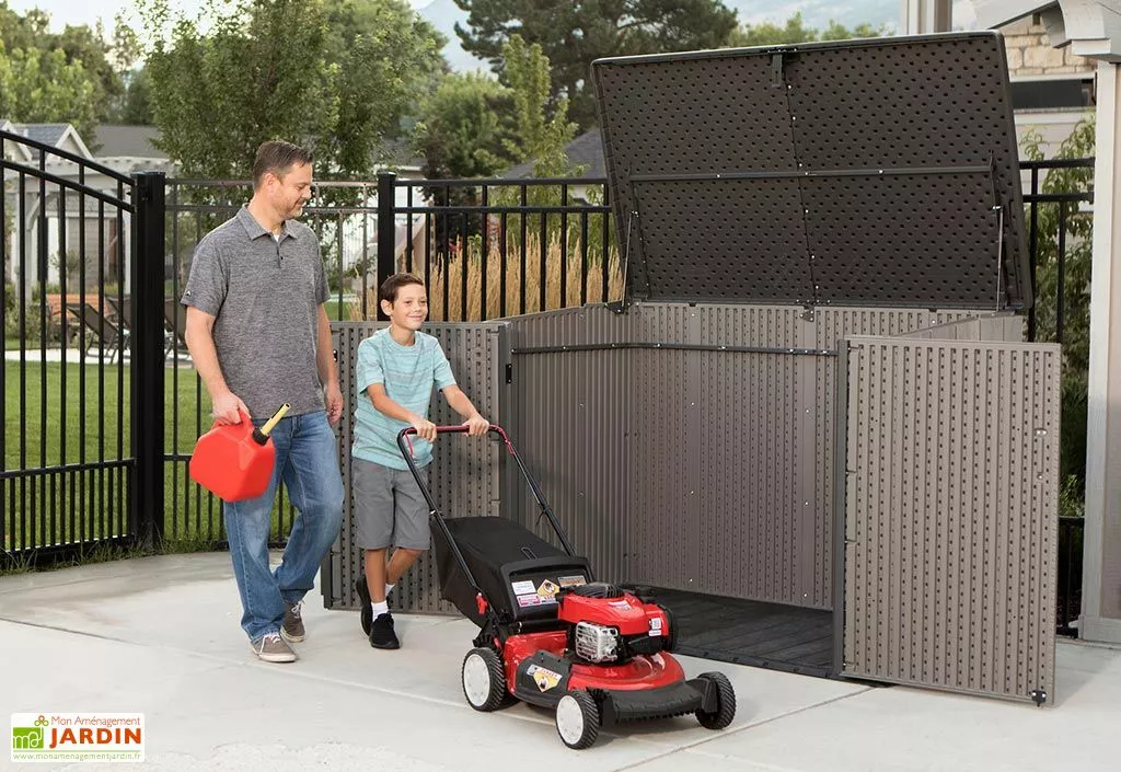 Lifetime Coffre De Rangement Extérieur En Résine Effet Bois - 2407 L 6 Lifetime Coffre De Rangement Extérieur En Résine Effet Bois - 2407 L – Image 4