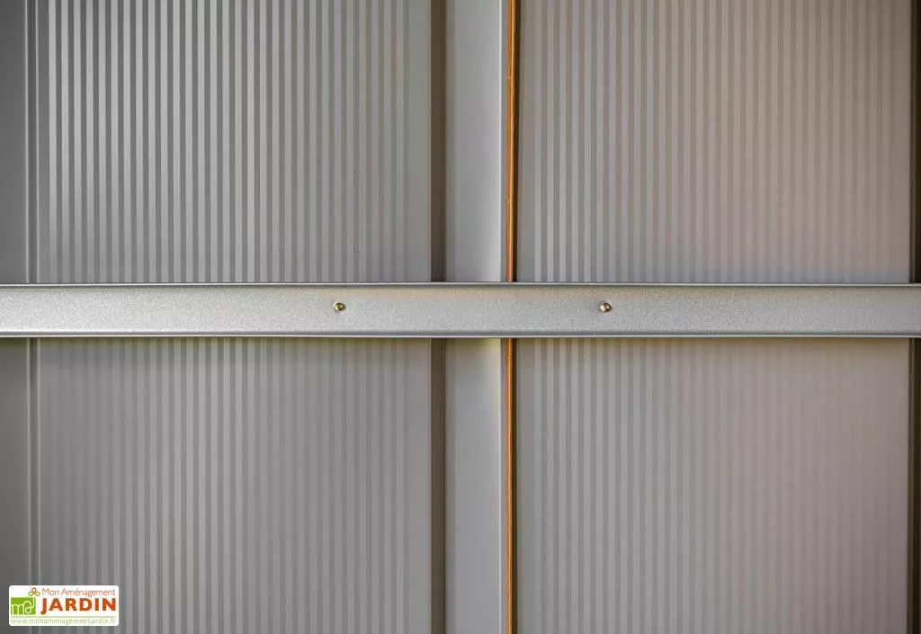 Spacemaker Abri De Jardin En Acier Galvanisé Imitation Bois Woodlake – 11,5 M² 7 Spacemaker Abri De Jardin En Acier Galvanisé Imitation Bois Woodlake – 11,5 M² – Image 5