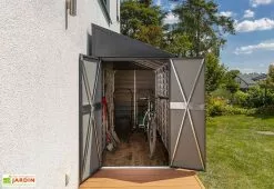 Spacemaker Armoire De Jardin En Acier Galvanisé 124 X 295 Cm -Abri et rangement boutique interieur armoire jardin acier galvanise anthracite 1