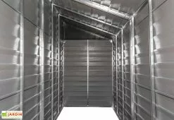 Spacemaker Armoire De Jardin En Acier Galvanisé 124 X 295 Cm -Abri et rangement boutique interieur remise jardin acier galvanise anthracite 1