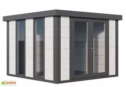 Telluria Abri De Jardin En Acier Galvanisé Double Porte Luminato - 8,8 M² -Abri et rangement boutique luminato 3030 blanc