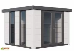 Telluria Abri De Jardin En Acier Galvanisé Double Porte Luminato - 8,8 M² -Abri et rangement boutique luminato 3030 blanc blanc