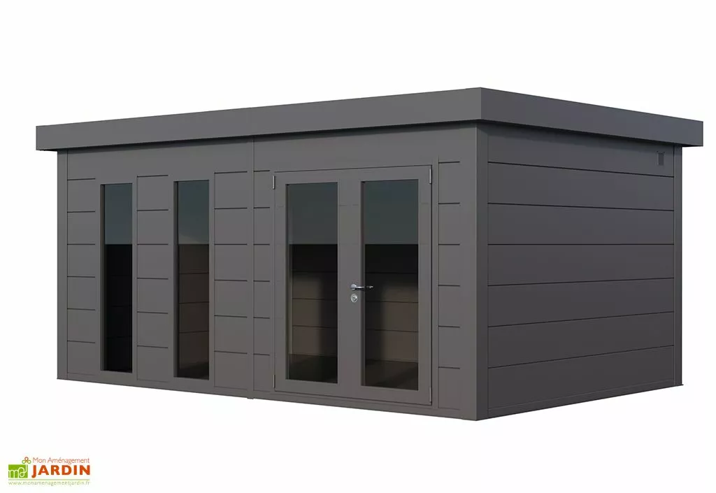 Telluria Abri De Jardin En Acier Galvanisé Double Porte Luminato - 19,2 M² 4 Telluria Abri De Jardin En Acier Galvanisé Double Porte Luminato - 19,2 M² – Image 2