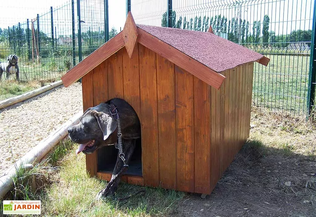 Habrita Niche à Chien Rusty (0,8x1,26x0,8) 3 Habrita Niche à Chien Rusty (0,8x1,26x0,8)