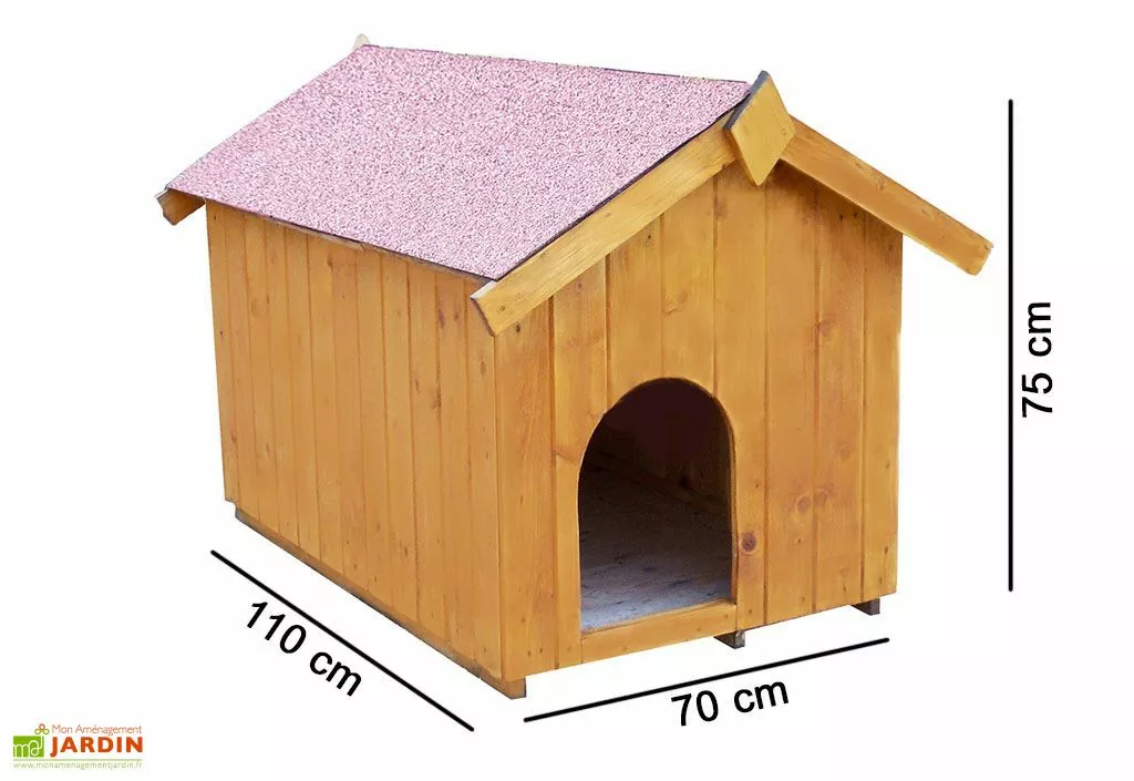 Habrita Niche à Chien Rusty (0,8x1,26x0,8) 4 Habrita Niche à Chien Rusty (0,8x1,26x0,8) – Image 2