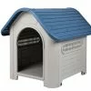 Faura Niche Pour Chien En Résine – 72 X 75 X 87 Cm 2 Faura Niche Pour Chien En Résine – 72 X 75 X 87 Cm -Abri et rangement boutique niche chien resine blanc bleu