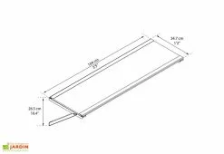 Canopia Pack De 4 étagères Pour Abris De Jardin Yukon -Abri et rangement boutique pack etageres abris jardin yukon 4