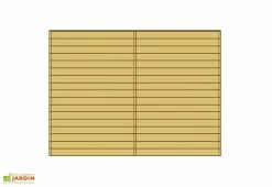 Paroi Avant/Arrière Pleine Pour Carport Modulable Solid 5x5m