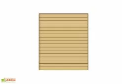 Paroi Avant/Arrière Pleine Pour Carport Modulable Solid 3x5m