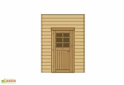 Paroi Latérale Avec Porte Pour Carports Modulables Solid