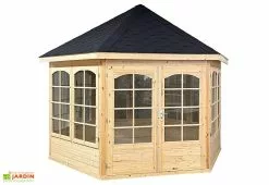 Inmedias Res Pavillon De Jardin En Bois D'épicéa Brut Anna – 12,36 M² -Abri et rangement boutique pavillon jardin bois inmedias res anna 1