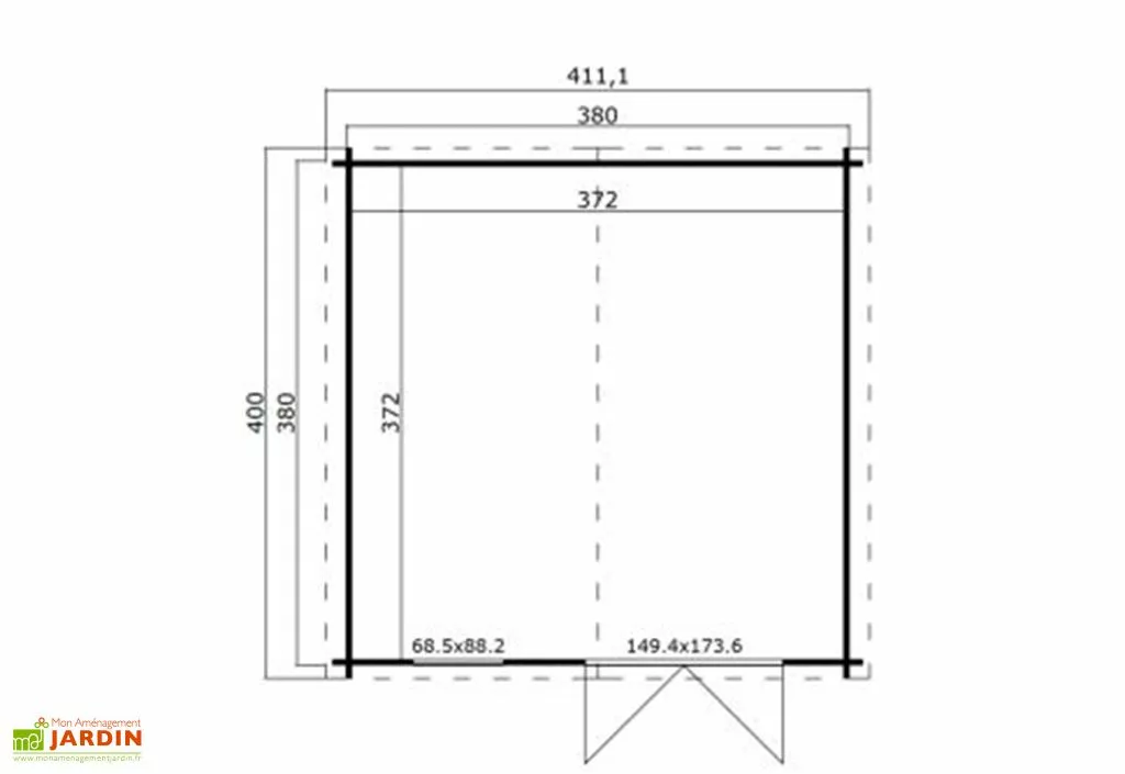 OLG Abri De Jardin En Bois D’épicéa Brut 16 M² - Bekky 4 OLG Abri De Jardin En Bois D’épicéa Brut 16 M² - Bekky – Image 2