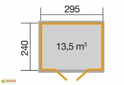 Abri De Jardin En Bois D’épicéa 219 Weka-Line T2 – 7,08 M² -Abri et rangement boutique plan abri jardin bois 219 weka line t2