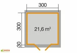 Weka Abri De Jardin En Bois D’épicéa Brut Premium 28 T1 - 9 M² 5 Weka Abri De Jardin En Bois D’épicéa Brut Premium 28 T1 - 9 M² -Abri et rangement boutique plan abri jardin bois premium weka 9m