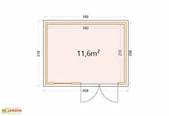 Telluria Abri De Jardin En Métal Eleganto Plus – 11,6 M² 13 Telluria Abri De Jardin En Métal Eleganto Plus – 11,6 M² -Abri et rangement boutique plan abri jardin metal eleganto plus