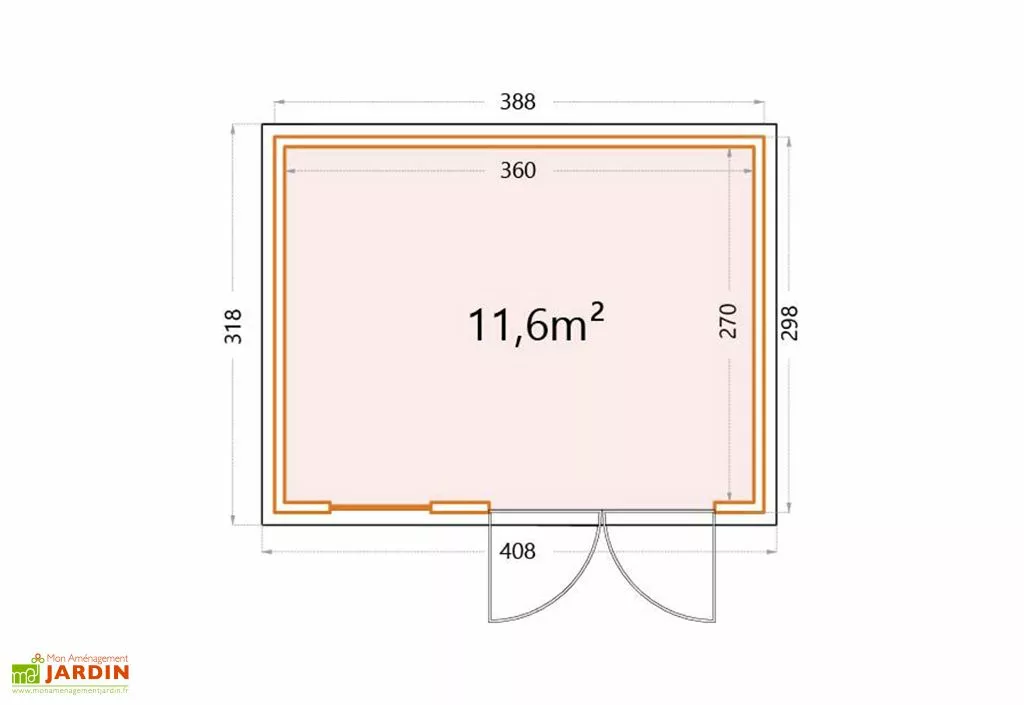 Telluria Abri De Jardin En Métal Eleganto Plus – 11,6 M² 8 Telluria Abri De Jardin En Métal Eleganto Plus – 11,6 M² – Image 6