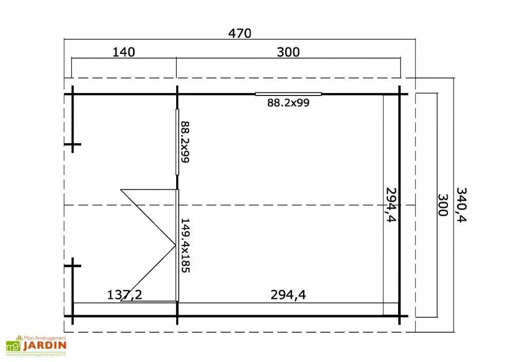 Lasita Abri De Jardin En Bois D’épicéa 13,2 M² – Lola 2 4 Lasita Abri De Jardin En Bois D’épicéa 13,2 M² – Lola 2 – Image 2