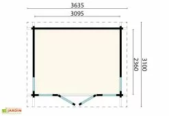 Inmedias Res Abri De Jardin Moderne En Bois D’épicéa Brut Alex – 11,31 M² -Abri et rangement boutique plan dimensions abri jardin alex