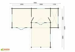 Inmedias Res Bungalow De Jardin En Bois D’épicéa Brut Karl – 51,48 M² 9 Inmedias Res Bungalow De Jardin En Bois D’épicéa Brut Karl – 51,48 M² -Abri et rangement boutique plan dimensions bungalow jardin bois karl