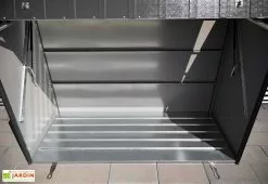 Trimetals Abri à Vélos En Acier Galvanisé Anthracite 1,74 M² -Abri et rangement boutique plancher abri velos metal trimetals