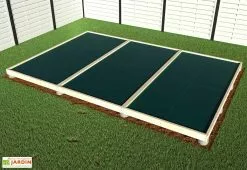 Décor Et Jardin Plancher En Bois Brut Pour Studio De Jardin Como 17 M² -Abri et rangement boutique plancher chalet jardin etape 4 2