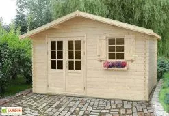 Galanis Abri De Jardin En Bois De Sapin Brut Pommier 10 - 34 Mm