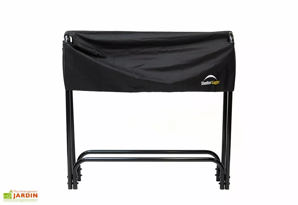 Shelter Logic Porte-bûches En Acier Inoxydable Avec Housse En Polyester – 126 Cm 5 Shelter Logic Porte-bûches En Acier Inoxydable Avec Housse En Polyester – 126 Cm – Image 3
