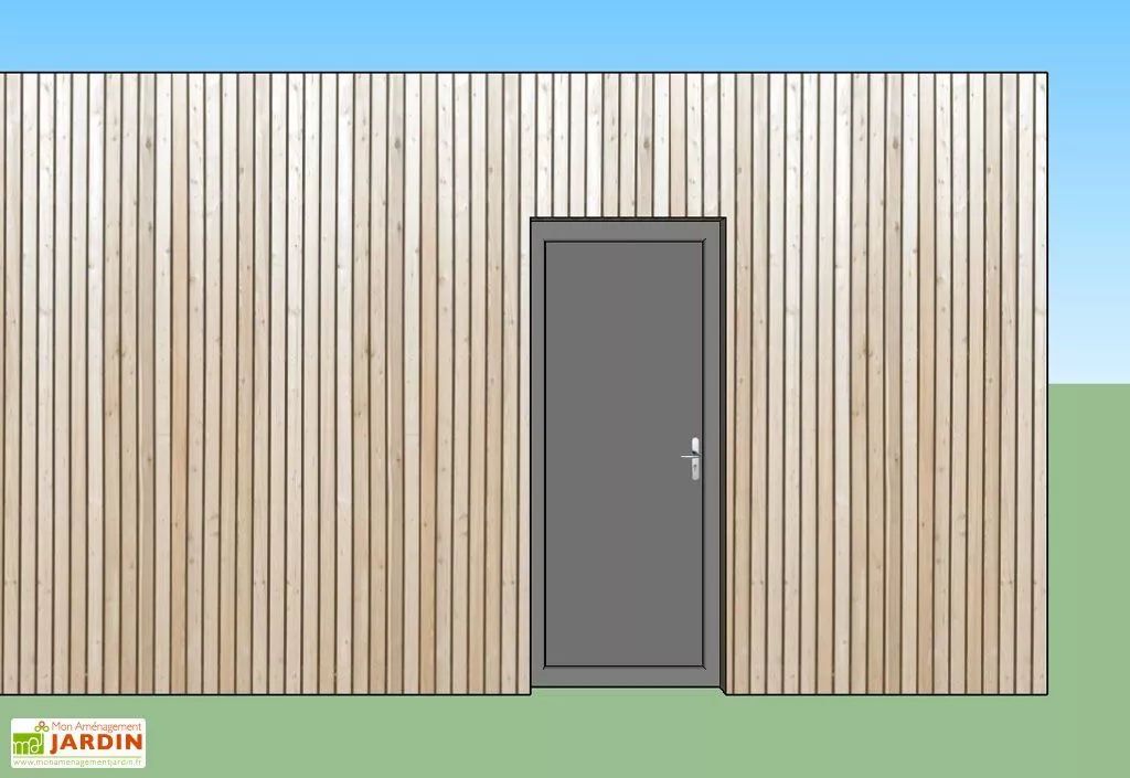 M² Espace Jardin Porte D'Entrée En Aluminium 90x215 Cm Pour Bungalow Design Studio 3 M² Espace Jardin Porte D'Entrée En Aluminium 90x215 Cm Pour Bungalow Design Studio