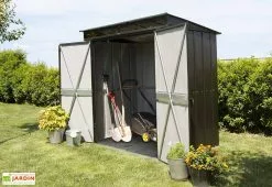 Spacemaker Armoire De Jardin En Acier Galvanisé 208 X 130 Cm