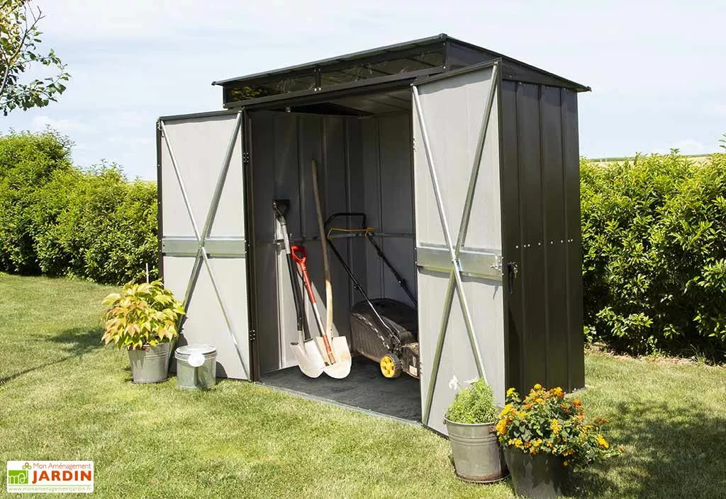 Spacemaker Armoire De Jardin En Acier Galvanisé 208 X 130 Cm 3 Spacemaker Armoire De Jardin En Acier Galvanisé 208 X 130 Cm