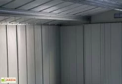 Abri De Jardin En Métal Galvanisé Anthracite Duramax 7 M² -Abri et rangement boutique renfort toiture abri jardin metal duramax duae1010pr