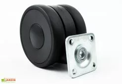 Telluria Roues En Polyamide Pour Coffre De Rangement Ø 6,5 Cm -Abri et rangement boutique roue vue ancrage