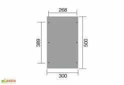 Weka Carport Simple En Bois De Pin Traité Et PVC 606 T1 - 15 M² -Abri et rangement boutique schema carport simple bois pvc