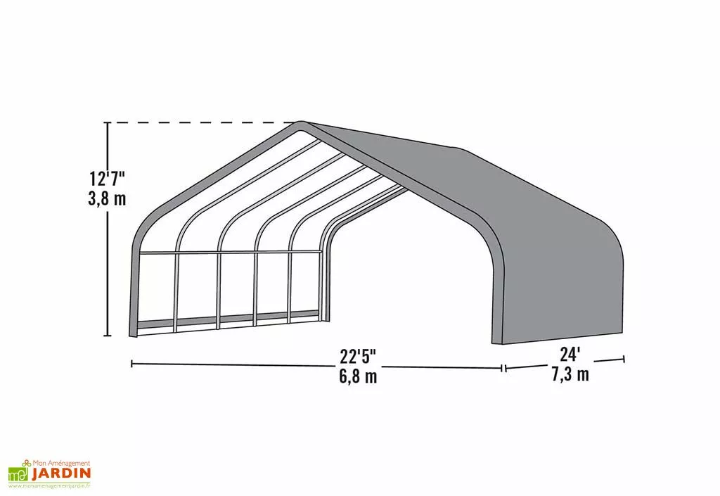 Shelter Logic Abri Souple Pour Animaux En Polyéthylène 49,6 M² 8 Shelter Logic Abri Souple Pour Animaux En Polyéthylène 49,6 M² – Image 6