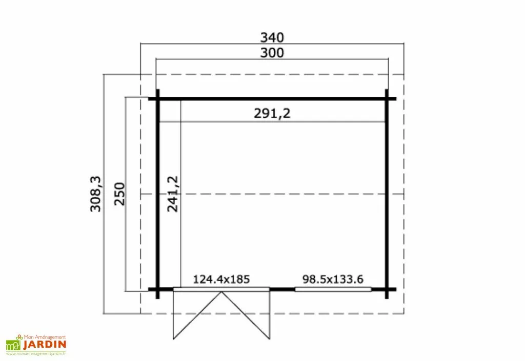Lasita Abri De Jardin En Bois D’épicéa Brut Alex - 7,5 M² 4 Lasita Abri De Jardin En Bois D’épicéa Brut Alex - 7,5 M² – Image 2