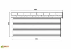 Solid Garage En Bois De Pin Brut Avec Porte Motorisée - Torino 20,9 M² 7 Solid Garage En Bois De Pin Brut Avec Porte Motorisée - Torino 20,9 M² -Abri et rangement boutique schema garage bois porte motorisee torino