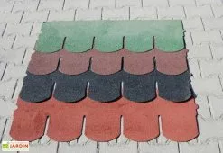 Jagram Carport En Bois Traité Alaska - 23,3 M² -Abri et rangement boutique shingle vert noir rouge marron carports jagram