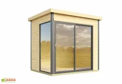 Lasita Bureau De Jardin En Bois 5 M² Ep. 44 Mm – Doméo Mini Plus -Abri et rangement boutique studio jardin habitable bois domeo mini 6m2