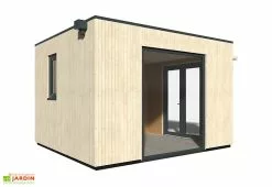 Décor Et Jardin Studio De Jardin Modulable En Bois De Sapin Brut Como 13 M² -Abri et rangement boutique studio jardin modulable bois sapin brut como 13 m 2