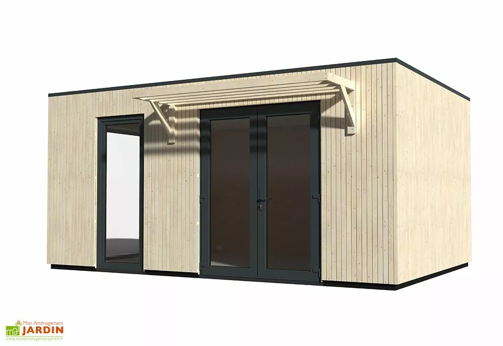 Décor Et Jardin Studio De Jardin Modulable En Bois De Sapin Brut Como 19 M² 7 Décor Et Jardin Studio De Jardin Modulable En Bois De Sapin Brut Como 19 M² – Image 5